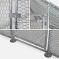 12 Sq Ft Chicken Coop Run 4x3 Ft Galvanized Steel Wire Mesh Enclosure