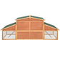 Hamster Hutch Small Rodents Wooden Cage 89 x 30 x 37.5 Inches