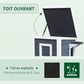 Weatherproof Outdoor Cat House Durable Pet Shelter
