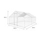 12 Sq Ft Chicken Coop Run 4x3 Ft Galvanized Steel Wire Mesh Enclosure