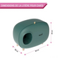 Cat Litter Box 23.6x15x17.7 in - Covered Cat Toilet House - Enclosed Cat Litter Tray