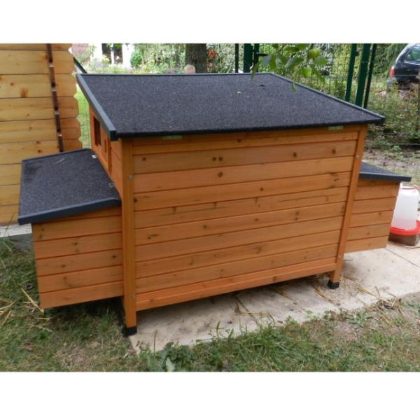 FSC Certified Wooden Chicken Nesting Box 2 Compartments for Coop