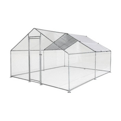 12 Sq Ft Chicken Coop Run 4x3 Ft Galvanized Steel Wire Mesh Enclosure