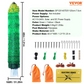 Electric Fence Netting Kit 4 x 168 ft - PE Mesh Fence with Double Point Posts and Stakes - Portable Utility Poultry Chicken Fence