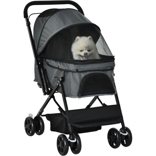 Dog Stroller with 4 Swivel Wheels Pet Jogger Cart