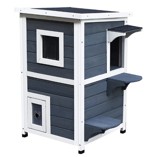 Weatherproof Outdoor Cat House Durable Pet Shelter