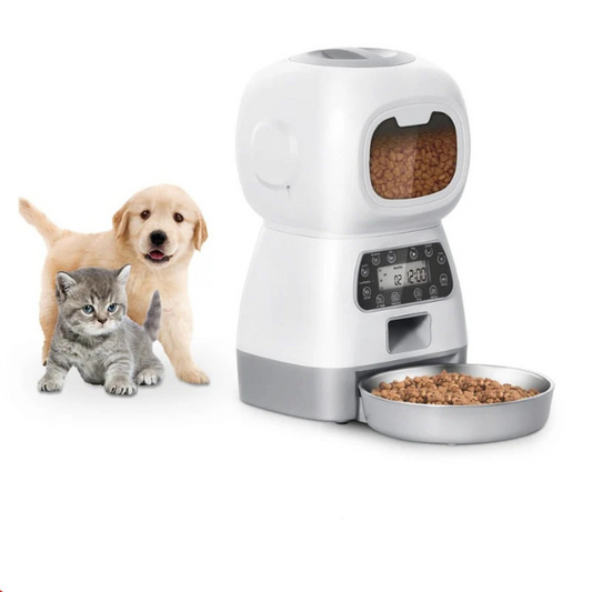 Automatic Dog and Cat Food Dispenser for Dry Kibble