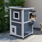 Weatherproof Outdoor Cat House Durable Pet Shelter
