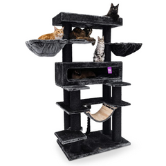 Giant XXL Cat Tree 19in x 69in Premium Multi-Level Cat Tower