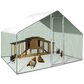 Chicken Coop Run 65 Sq Ft Wire Enclosure 3x2 ft Galvanized Steel Chicken Pen