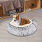 XXL Gray Cotton and Plush Dog Bed Basket