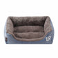 XXL Cotton Rectangular Dog Bed with Paw Print Design