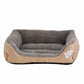 XXL Cotton Rectangular Dog Bed with Paw Print Design