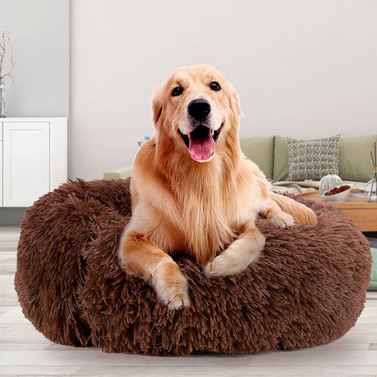 Ultra Soft Fleece Pet Bed Plush Cozy Dog Cat Basket