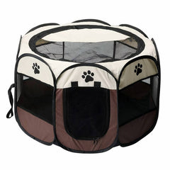 Dog Playpen Portable Pet Pen Enclosure for Puppies and Small Dogs