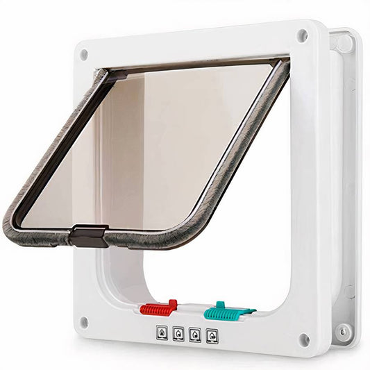 Dog Flap Door Pet Door for Dogs Easy Install Weatherproof Dog Gate
