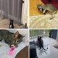 Cat Fishing Pole Toy with Suction Cup for Interactive Play
