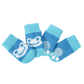 Dog Socks Non Slip Blue Frog Pattern Pet Footwear