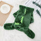 Dinosaur Hooded Cat Costume Kids Animal Pajamas Halloween Party Outfit