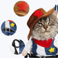 Cat Cowboy Costume Pet Outfit Western Cat Dress Up
