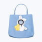 Cat Animal Print Tote Bag Natural Canvas Reusable Grocery Bag Eco Friendly