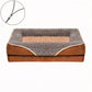 Elegant Brown and Beige Dog Sofa Bed