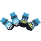Dog Socks Duck Pattern Cozy Pet Footwear for Small Medium Large Dogs