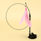 Cat Fishing Pole Toy with Suction Cup for Interactive Play