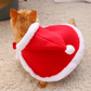 Santa Claus Cape Costume for Cat Christmas Pet Outfit