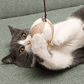 Wooden Cat Fishing Toy Stick Natural Cat Wand Interactive Cat Teaser Toy