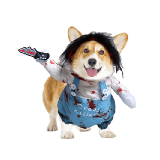 Chucky Costume for Dogs and Cats Halloween Pet Outfit