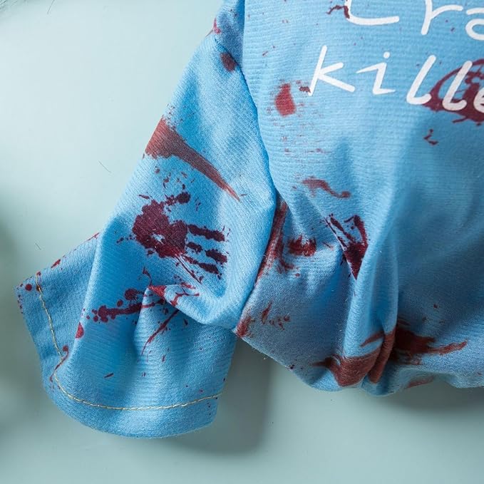 Chucky Costume for Dogs and Cats Halloween Pet Outfit