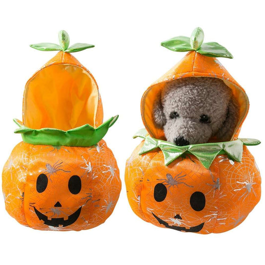 Pumpkin Costume for Dogs and Cats Halloween Pet Outfit