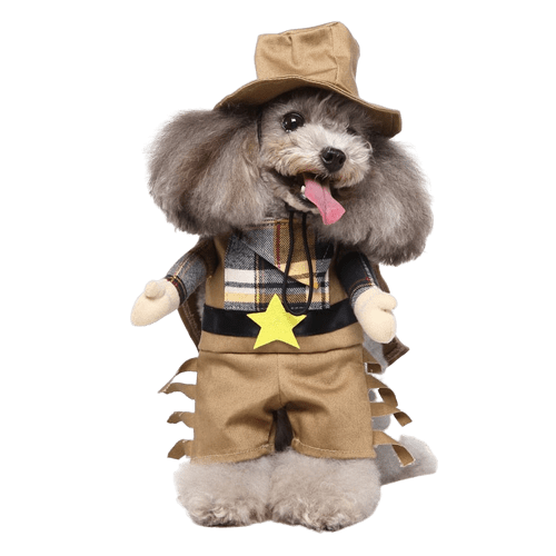 Pet Costume for Cats and Dogs Cowboy Outfit Western Pet Dress Up