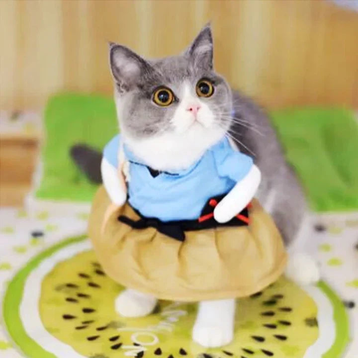 Samurai Costume for Cats and Dogs Pet Costume Pet Dress Up