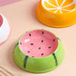Small Ceramic Pet Bowl for Dogs and Cats Fruit Edition