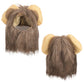 Lion Mane Wig Costume for Cat Pet Halloween Dress Up
