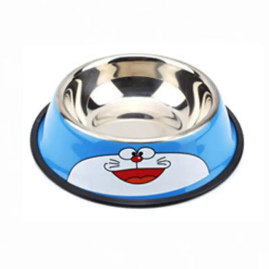 Doraemon Pet Food Bowl Durable Non Slip Cat Dog Dish