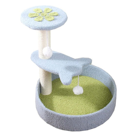 KiTree Cat Tree Small Cat Tower Natural Wooden Cat Scratcher Furniture