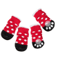 Dog Christmas Socks Holiday Pet Socks Festive Dog Accessories