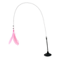 Cat Fishing Pole Toy with Suction Cup for Interactive Play