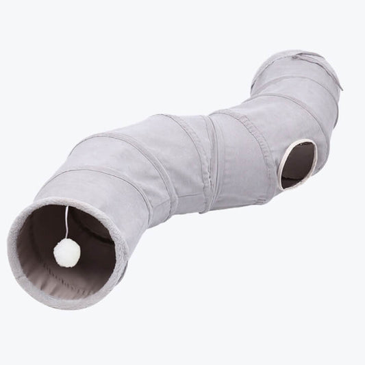 Large Cat Tunnel Toy for Interactive Play and Exercise