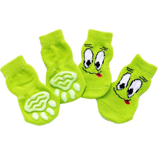 Dog Socks Mint Green Non Slip Booties for Pets